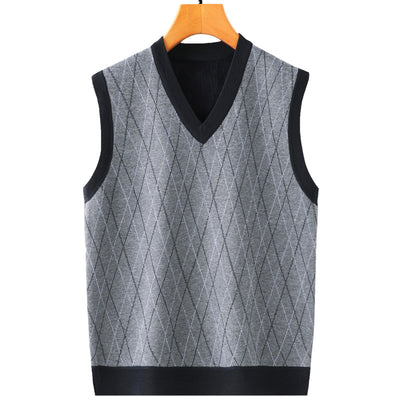 Chaleco Cardigan Hombre Primavera Otoño - Suéter Casual Edad Media - Image 11