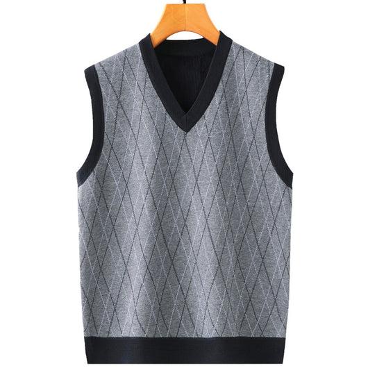Chaleco Cardigan Hombre Primavera Otoño - Suéter Casual Edad Media - Image 11
