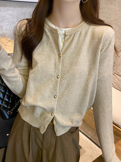 Cardigan Tejido Gris para Mujer - Abrigo Suéter Premium Otoño - Image 13