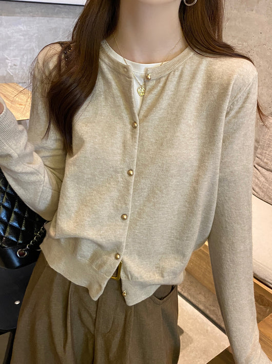 Cardigan Tejido Gris para Mujer - Abrigo Suéter Premium Otoño - Image 13