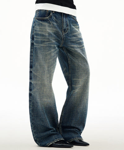 Pantalones Jeans Rectos Anchos para Hombre - Primavera y Otoño - Image 13