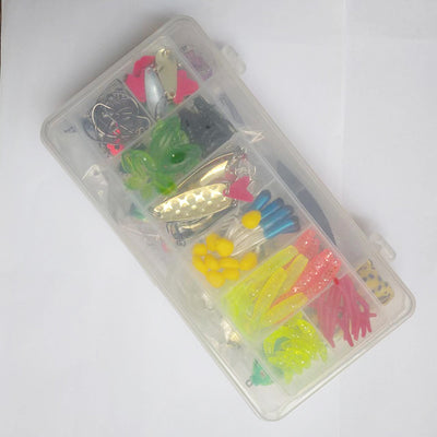 Kit Completo de Pesca 142 Piezas con Alicates y Señuelos Brillantes - Image 6