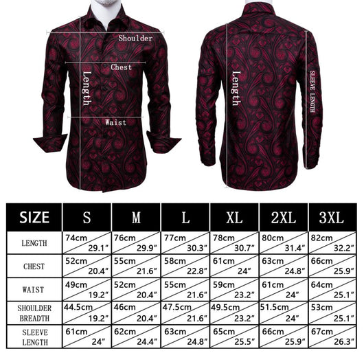Camisa de Seda Estampado Paisley Azul Verdoso - Diseño Floral Sofisticado para Hombre - Image 22