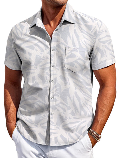 Camisa Hawaiana Versátil de Manga Corta para Hombre - Image 36