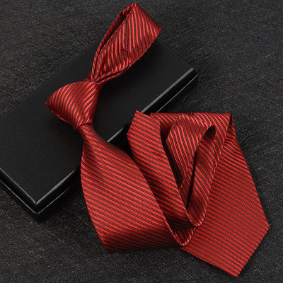 Corbata Formal Hombre 8cm Estilo Británico a Rayas para Negocios - Image 6