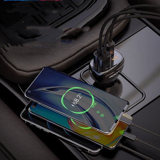 Cargador Rápido para Auto 3 Puertos USB - Image 2