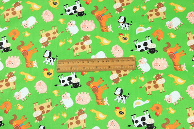 Tela de Algodón Estilo Nórdico con Estampado Animal para Proyectos DIY - Image 3
