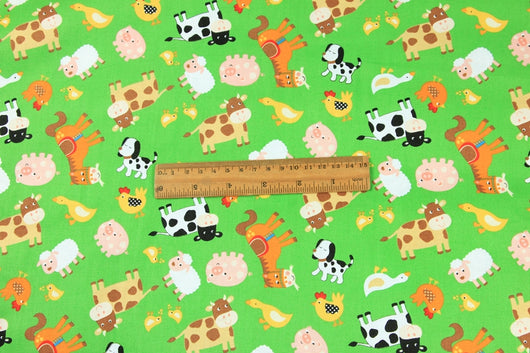 Tela de Algodón Estilo Nórdico con Estampado Animal para Proyectos DIY - Image 3