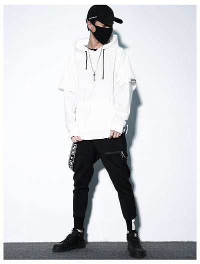 Suéter Oversized Estilo Street Hip-Hop con Detalles de Corte Asimétrico - Image 5