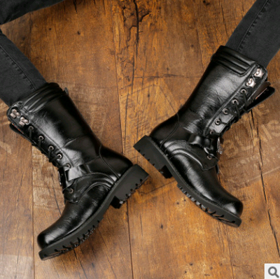 Botas Militares Vaqueras para Hombre - Estilo Tendencia - Image 6