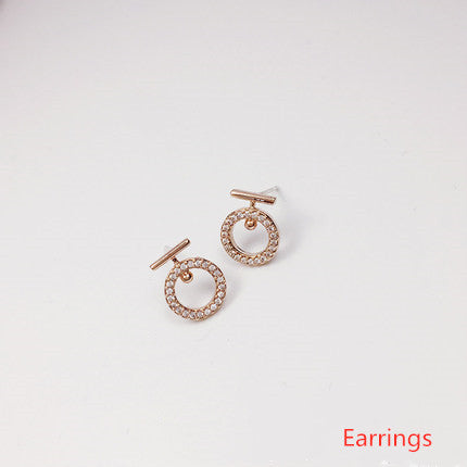 Aretes de Plata Pura Chapados en Oro Rosa - Diseño Delicado Estilo Coreano - Image 7