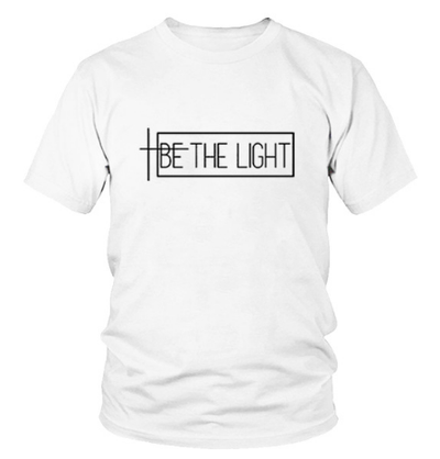 Camiseta Unisex Estampado 'BE THE LIGHT' - Casual y Versátil - Image 6