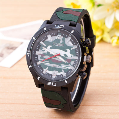 Reloj de Cuarzo Camuflaje con Correa de Silicona - Image 15