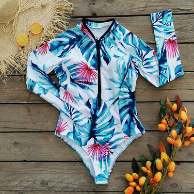Traje de Baño Deportivo de Manga Larga y Cintura Alta para Surf - Image 14