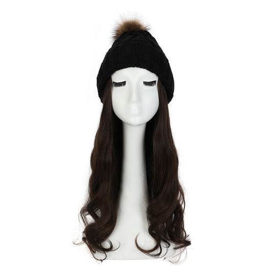 Gorro de Lana con Peluca Desmontable para Mujer - Image 12