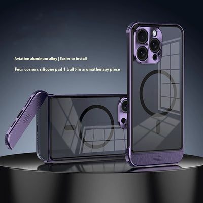 Funda para Teléfono con Marco de Metal Minimalista y Transpirable - Image 3