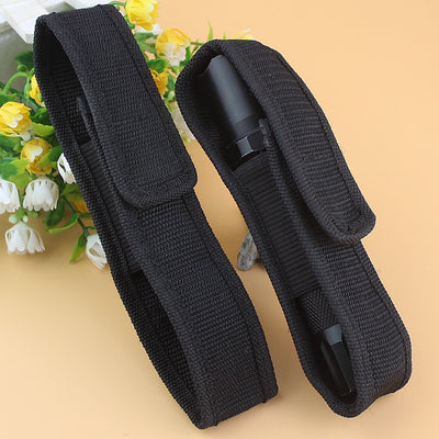 Funda Táctica para Linterna - Nylon Resistente con Clip para Cinturón