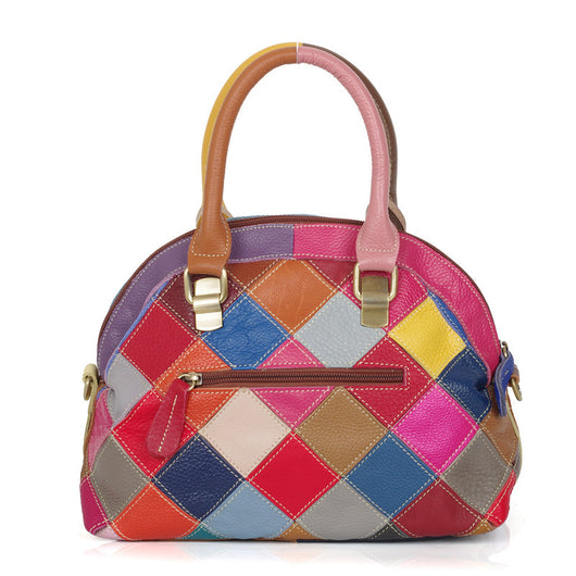 Bolso de Hombro Denim y Cuero Casual - Image 4