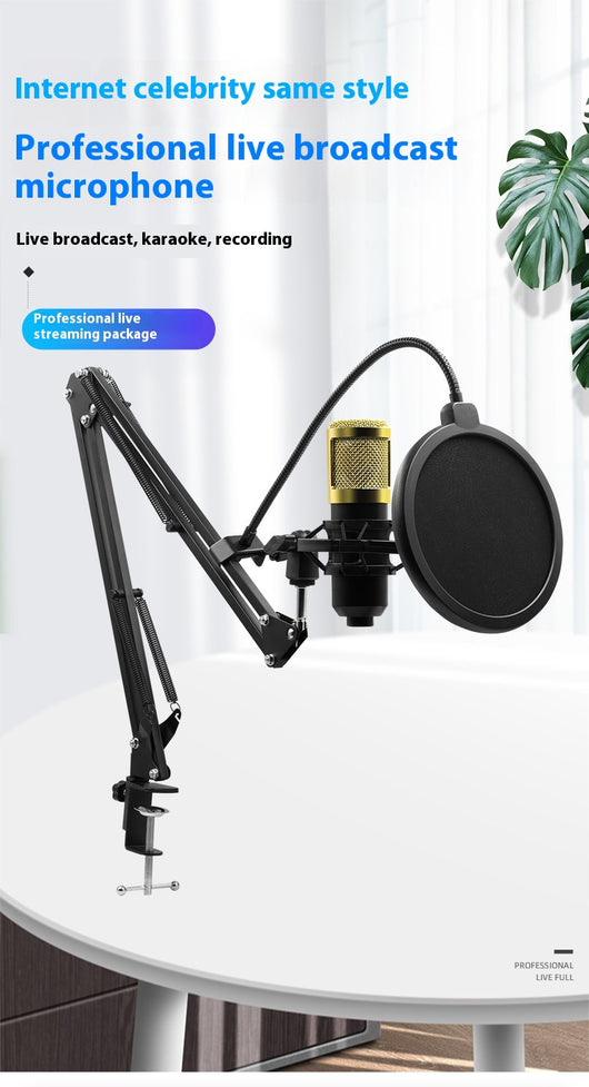 Micrófono Condensador BM800 con Soporte Articulado para Grabación en Móvil - Image 15