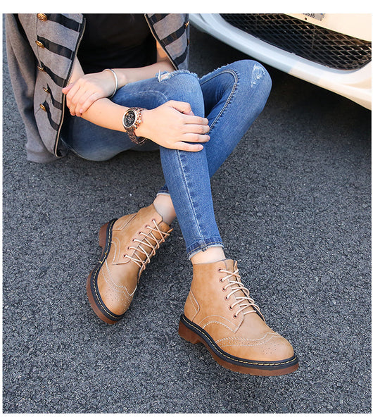 Botas Martin de Cordones en Encaje Británico para Mujer - Image 3