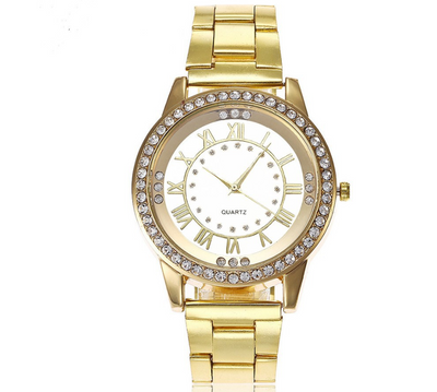 Reloj de Oro Rosado Vansvar Lujo para Mujer con Cristales Rhinestone - Image 5
