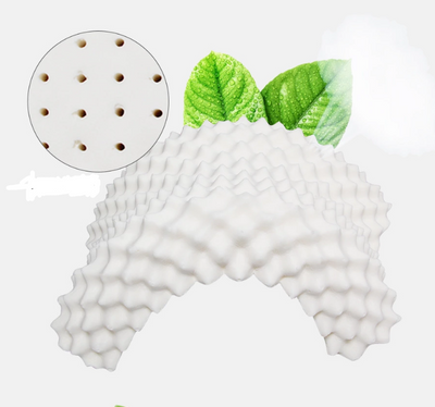 Almohada de Látex Natural Tailandesa con Masaje Cervical y Tecnología Refrescante - Image 3