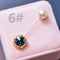 Pearl crystal one word pin scarf buckle brooch 6 Estilo
