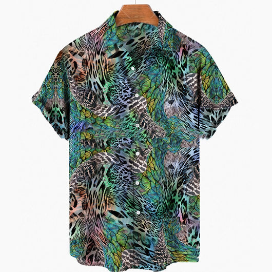 Camisa Casual Hombre con Impresión 3D Digital - Image 3