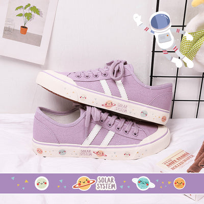Zapatillas de Lona Bajas Estampado Cielo Estrellado - Versátiles y Modernas