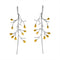 Ethnic Estilo ear branch earrings Plateado