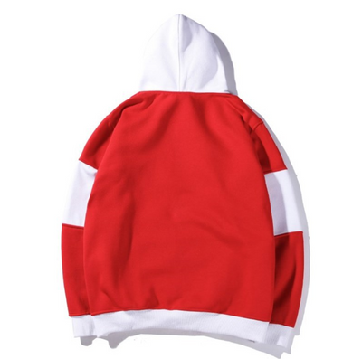 Sudadera con Capucha de Contraste para Parejas - Estilo Asiático Moderno - Image 3
