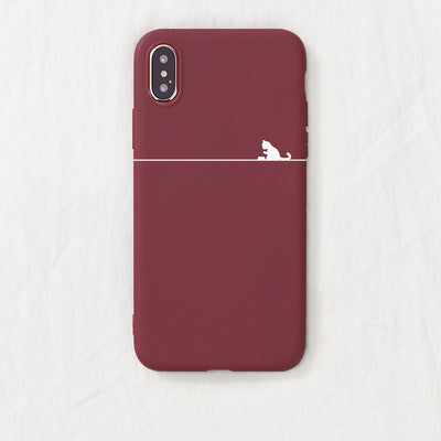 Funda Minimalista de Gatito para Teléfono - Compatible con Apple - Image 23