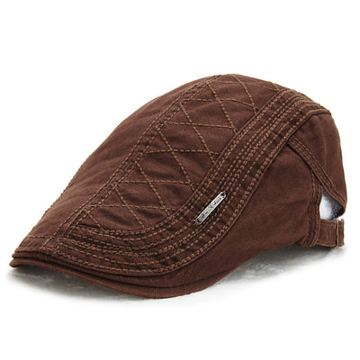 Gorra Retro de Cuadrícula Sólida - Protección Solar Elegante - Image 15
