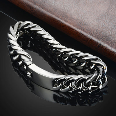 Pulsera de Acero Titanio con Doble Hebilla de Seguridad - Image 10