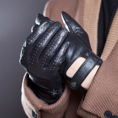 Guantes de Cuero Gamuza con Pantalla Táctil