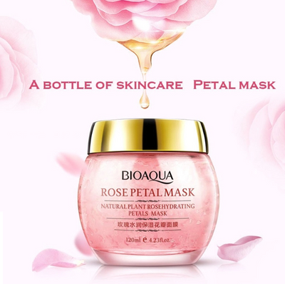 Mascarilla Nocturna de Pétalos de Rosa - Tratamiento Intensivo de Sueño