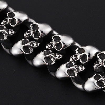 Pulsera de calavera con estilo punk para hombre - Image 2