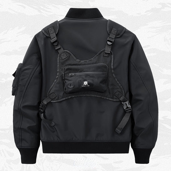 Chaqueta Funcional para Hombre Primavera Otoño con Múltiples Bolsillos