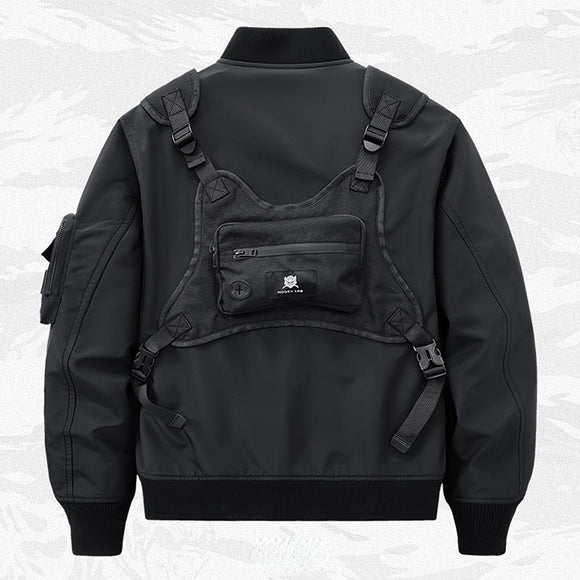 Chaqueta Funcional para Hombre Primavera Otoño con Múltiples Bolsillos