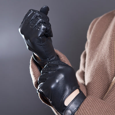 Guantes de Cuero Gamuza con Pantalla Táctil - Image 2