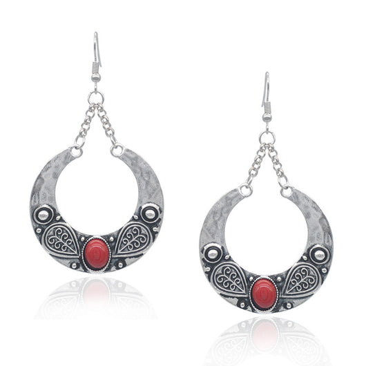 Aretes Colgantes de Turquesa Incrustada Personalizados - Image 6