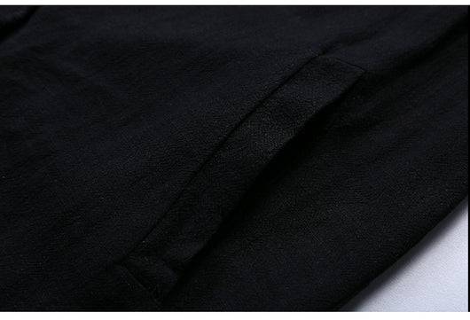 Camisa Ligera de Lino para Hombre con Protección del Viento - Image 15