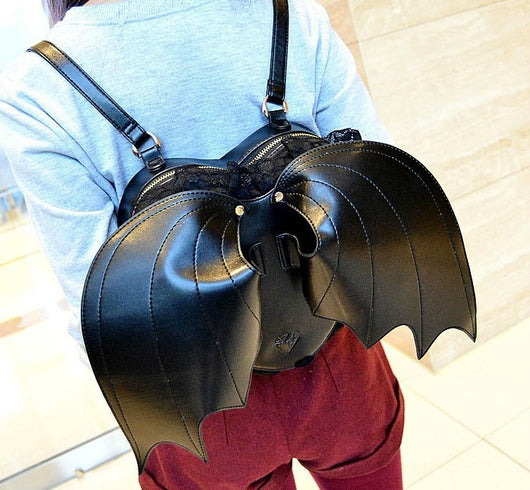 Mochila Alas Ángel Demonio Negra