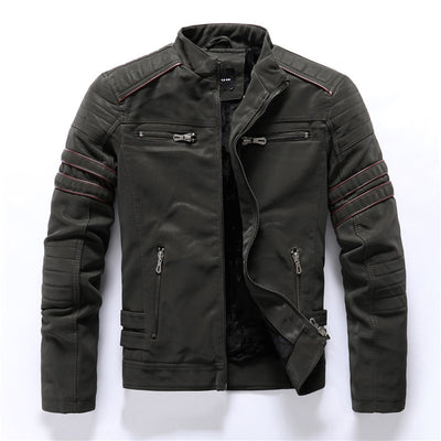 Chaqueta de Cuero Lavado para Hombre - Image 6
