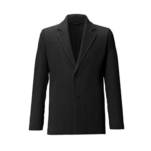 Blazer Plisado de Manga Larga para Hombre Sanzhai - Image 7