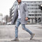 Abrigo Trinchera Largo para Hombre - Otoño e Invierno