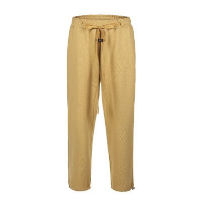 Pantalones Largos Retro con Cordón Ajustable Gris Niebla - Image 17