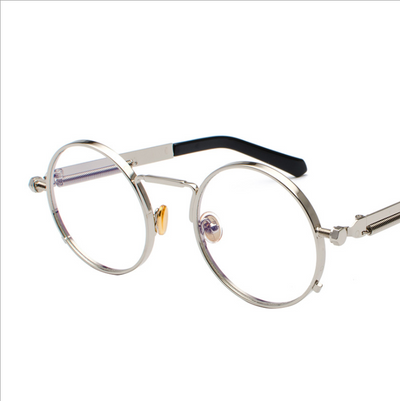 Gafas de Sol Estilo Punk con Patas Metálicas y Lentes Reflectivas - Image 25