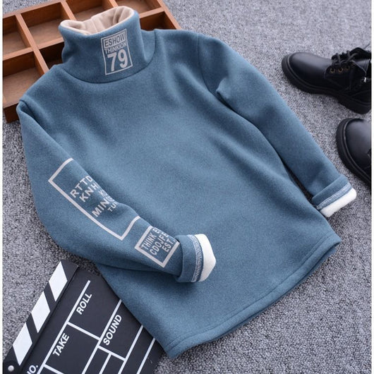 Suéter de Cuello Alto para Niños - Manga Larga Invierno - Image 7