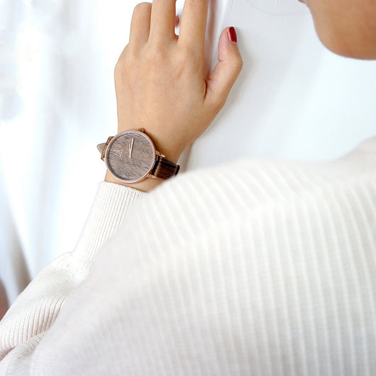 Reloj de Cuarzo para Mujer con Agujas de Madera - Image 3
